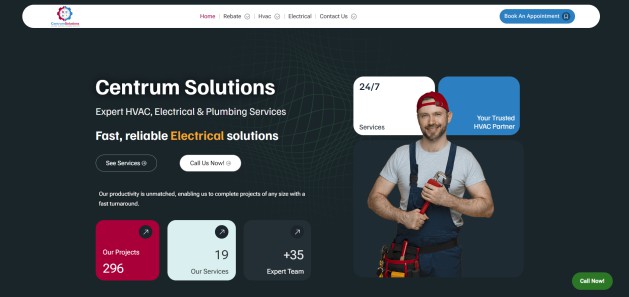 Centrum Solutions Website