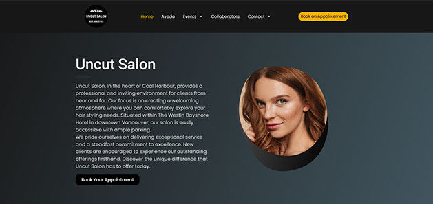 Uncut Salon Website
