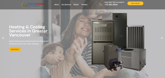 Vanco heating website